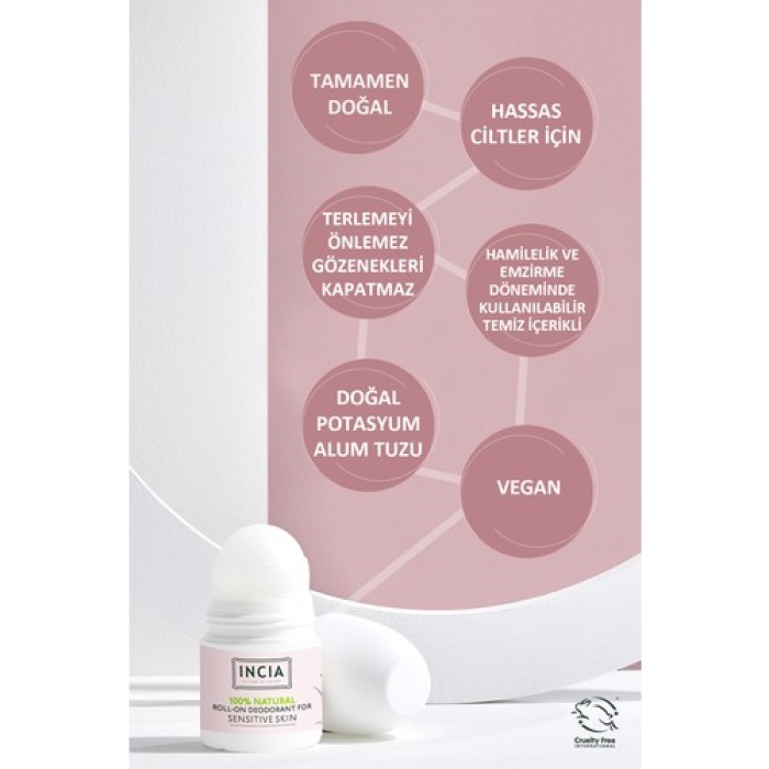 Incia Roll-On Hassas Ciltler 50Ml