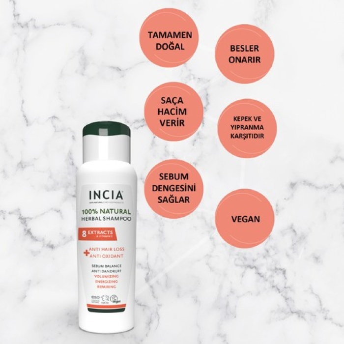 Incia Şampuan Saç Dökülmesine Karşı Etkili 275Ml