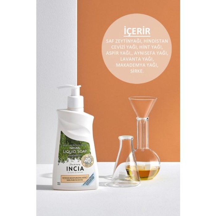Incia Zeytinyağlı Sıvı Sabun Yogun Nemlendirici 250Ml