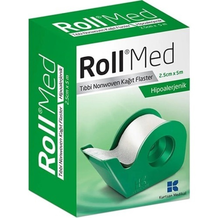 Roll Med Tıbbi Nonwoven Kağıt Flaster 2.5Cm X 5M