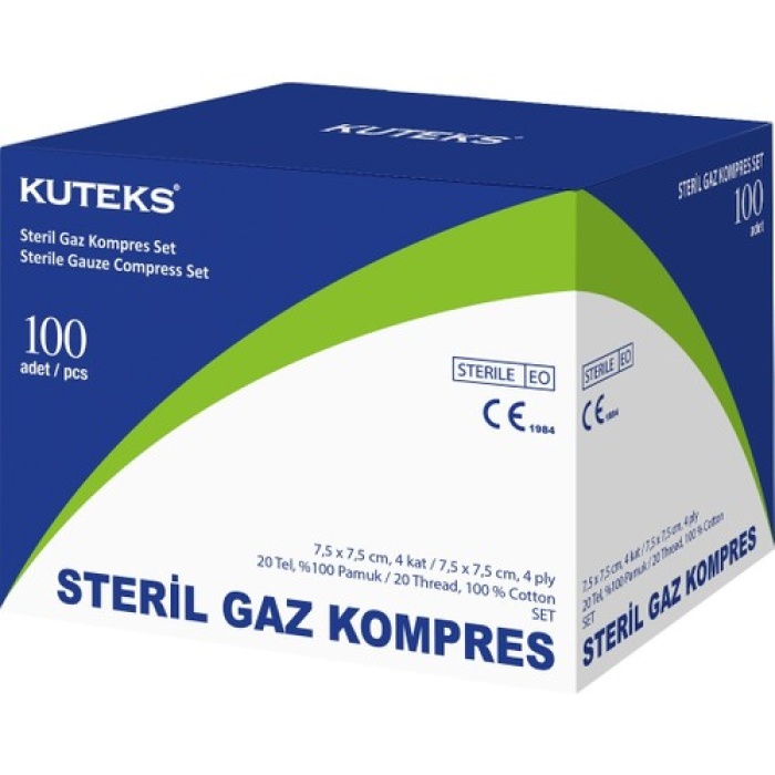 Kuteks Gaz Kompres 7.5*7.5 100Lü Eko.Amb.