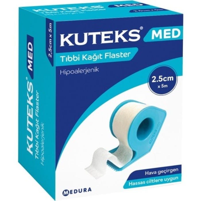 Kuteks Med Kağıt Flaster 2.5Cm X 5M