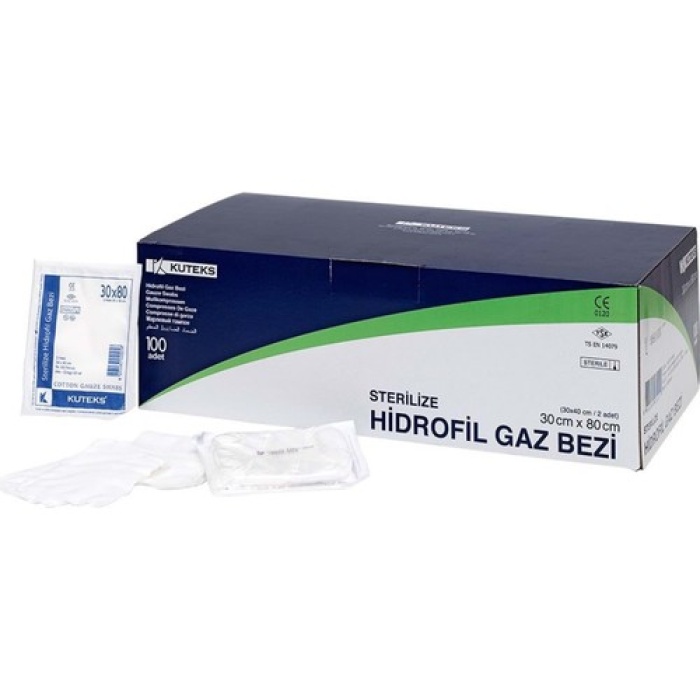 Kuteks Steril Hidrofil Gaz Bezi 30Cmx80Cm