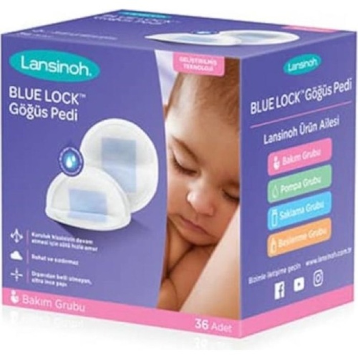 Lansınoh Blue Lock Göğüs Pedi 36 Adet