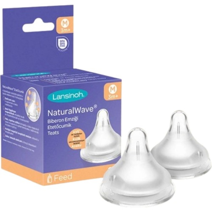 Lansınoh Natural Wave Biberon Emziği_Orta Akışlı