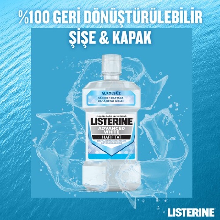 Listerine 500Ml Advanced White Hafif Tat