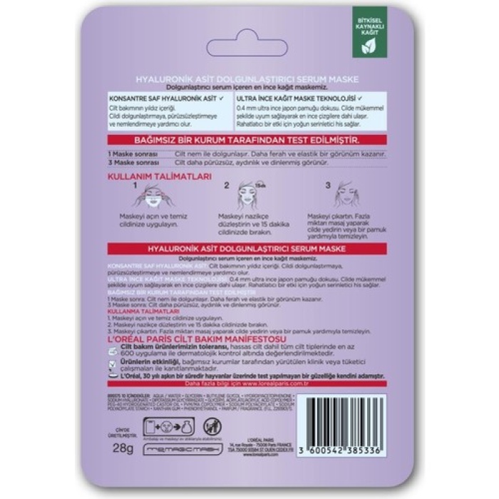 Loreal Skın Rev Fıller Yuz Maske