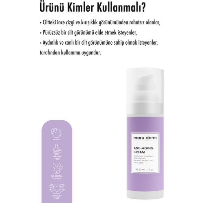 Maruderm Anti-Age Kırışıklık Karşıtı Cilt Bakım Kremi 50 Ml (W)