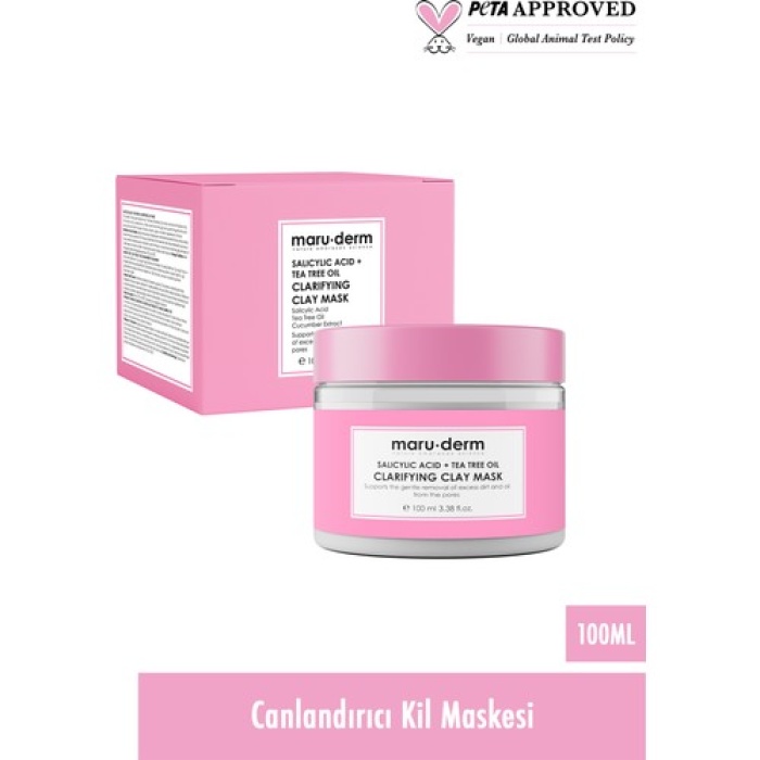 Maruderm Salicylic Acid + Tea Tree Oil Clarifying Clay Mask 100 Ml (W)