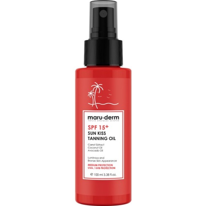 Maruderm Spf 15+ Sun Kiss Tanning Oil 100 Ml