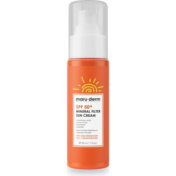 Maruderm Spf 50+ Mineral Filtre Güneş Kremi 50 Ml (W)