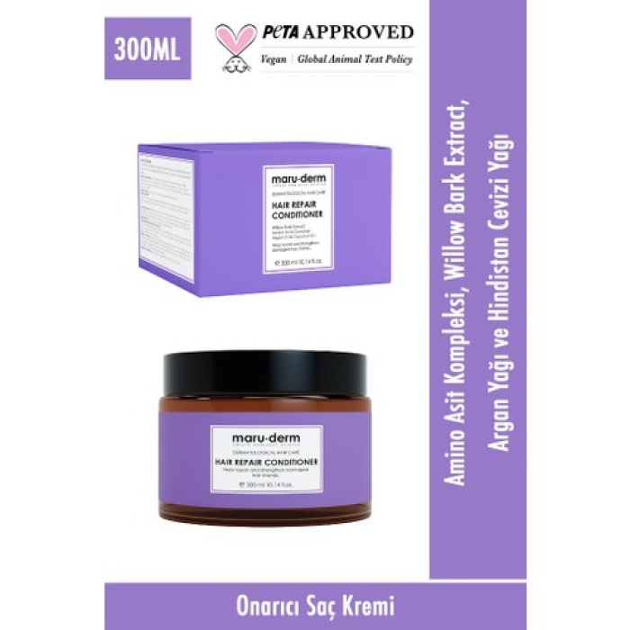 Maruderm Yıpranmış Saçlar İçin Onarıcı Saç Kremi 300 Ml (W)