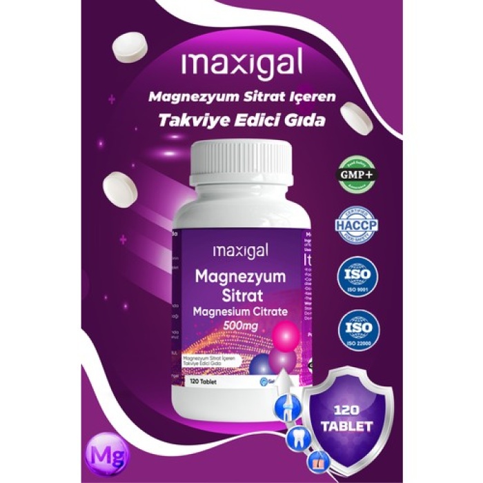 Maxıgal Magnezyum Sıtrat 120 Tab