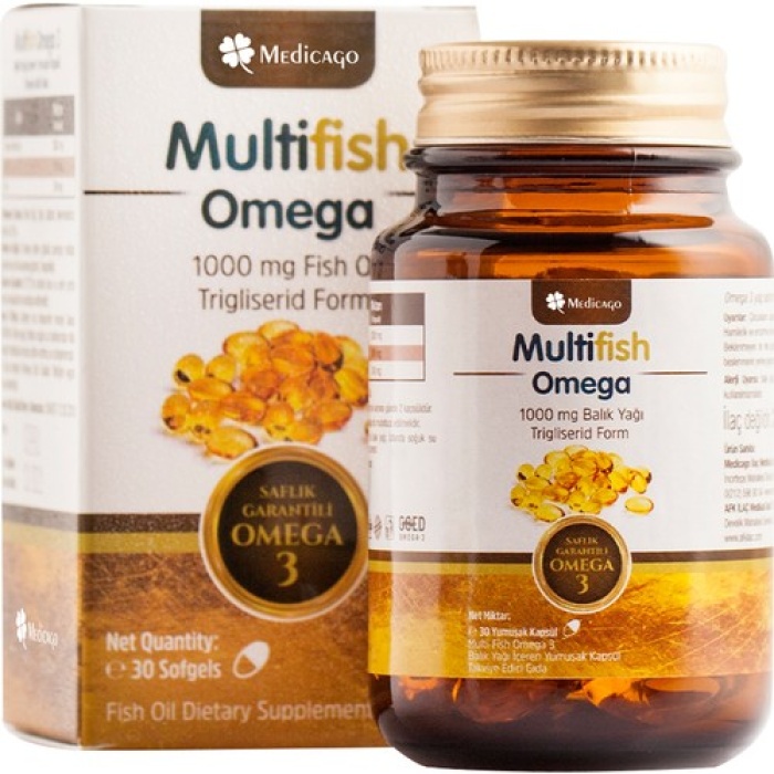 Medicago Multifish Omega Balık Yağı 1000 Mg 30 Kapsül