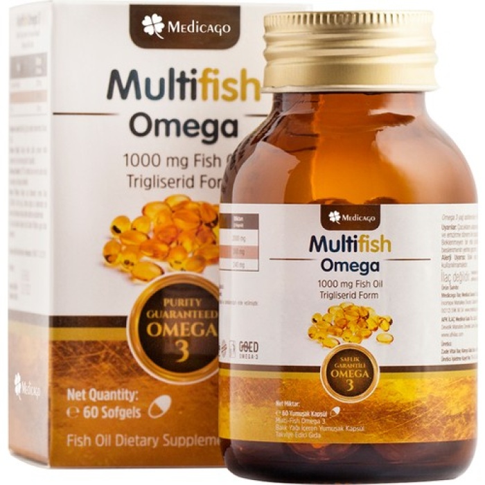 Medicago Multifish Omega Fish Oil 60 Kapsül