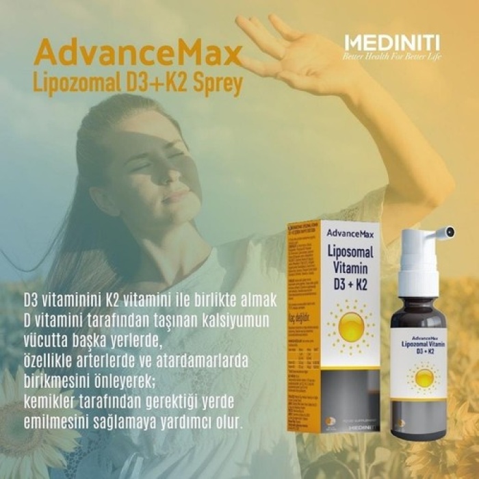 Advancemax Lıpozomal D3+K2 Sprey