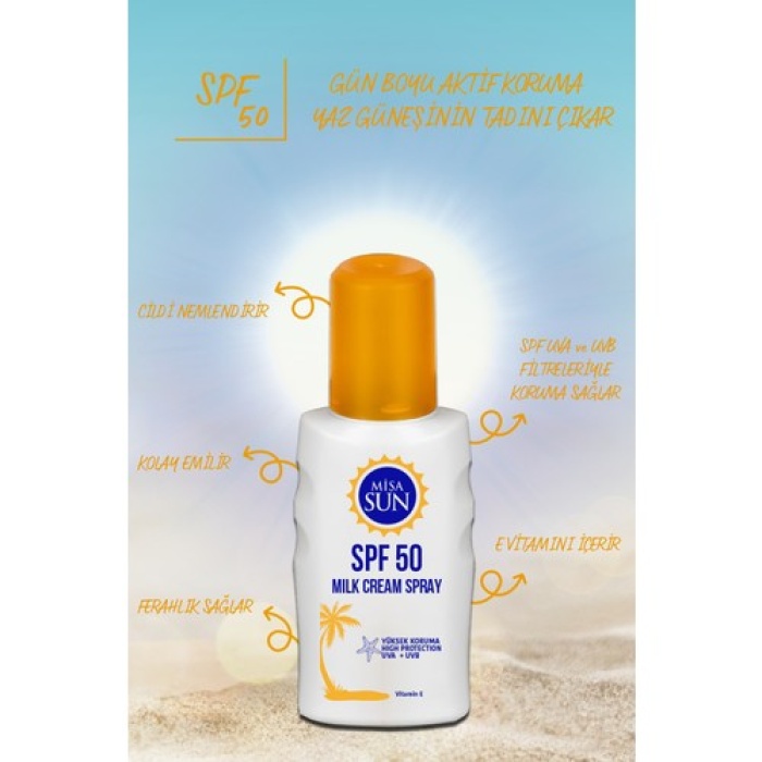 Misa Sun Beach F50 Milk 200Ml