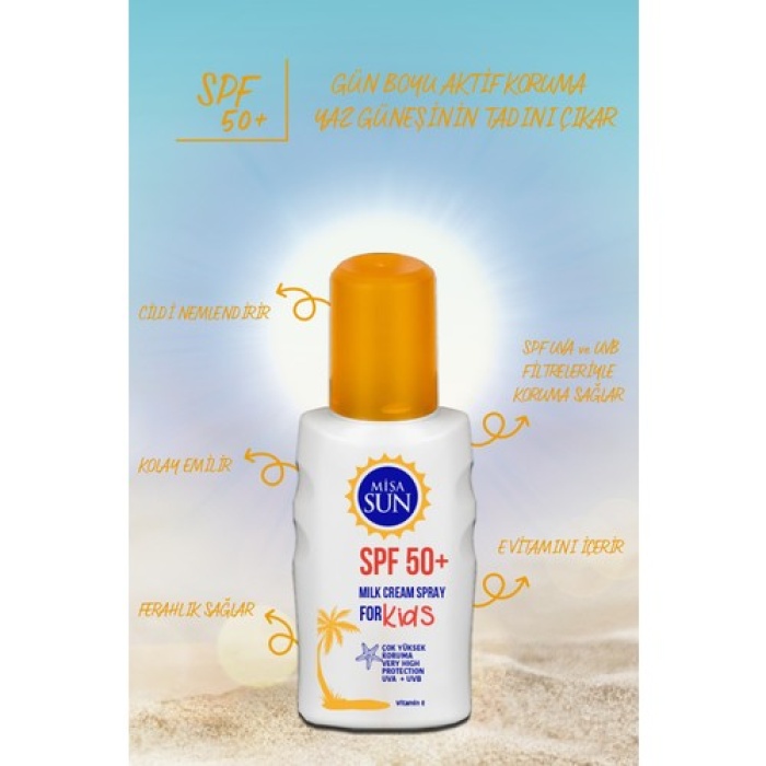 Misa Sun Beach F50 Milk Kids 200Ml