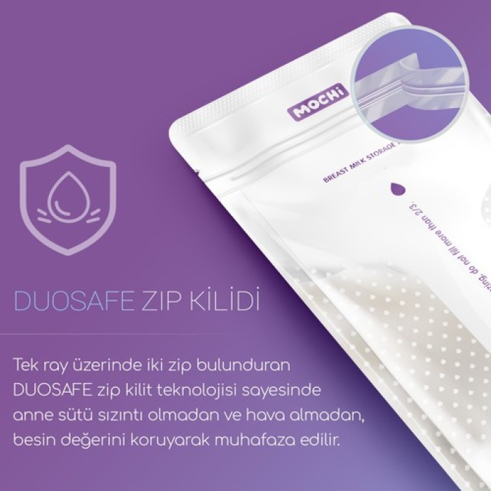 Mochi Süt Saklama Poşeti 200Ml 25Li
