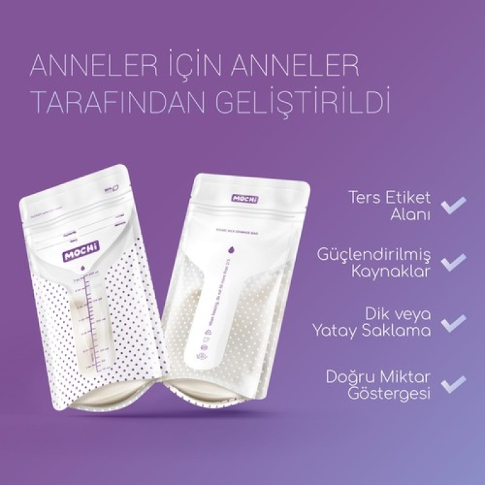 Mochi Süt Saklama Poşeti 200Ml 25Li