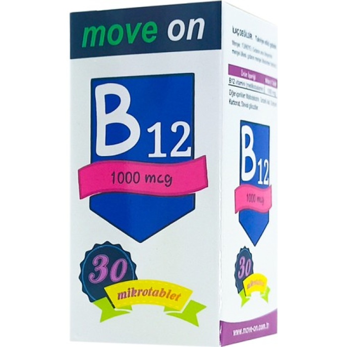 Move On B12 1000 Mcg 30 Mikrotablet