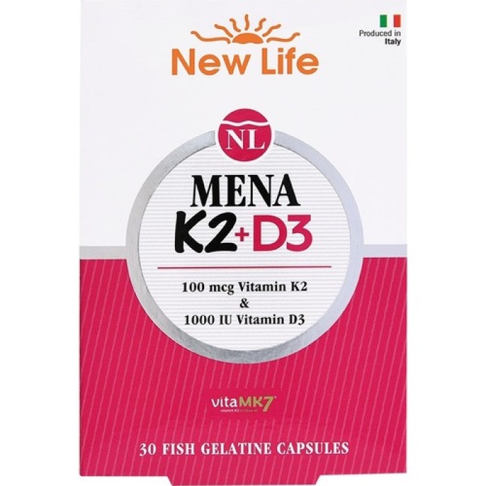 New Lıfe Mena K2 +D3 30 Kapsul