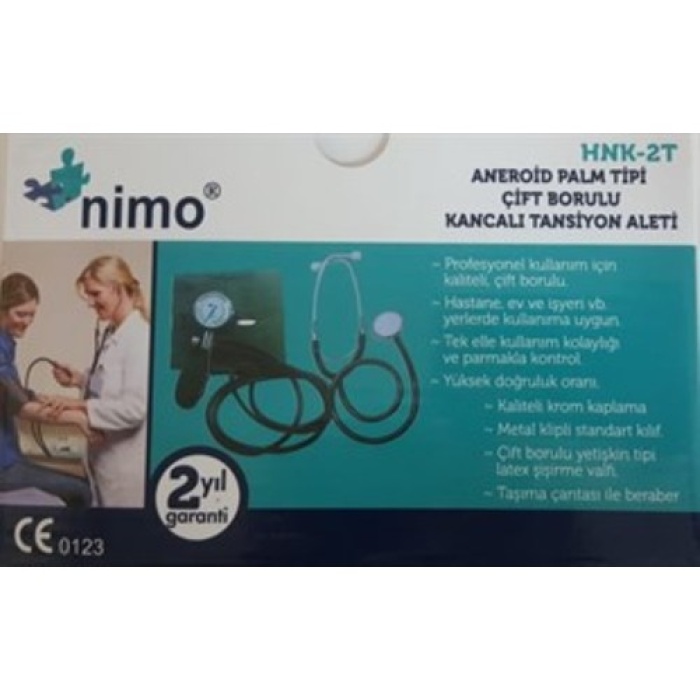 Tansıyon Aletı Palmtıpı Kancalı Cıft Bor.Nımo Hnk-2T (Hs-201B2)