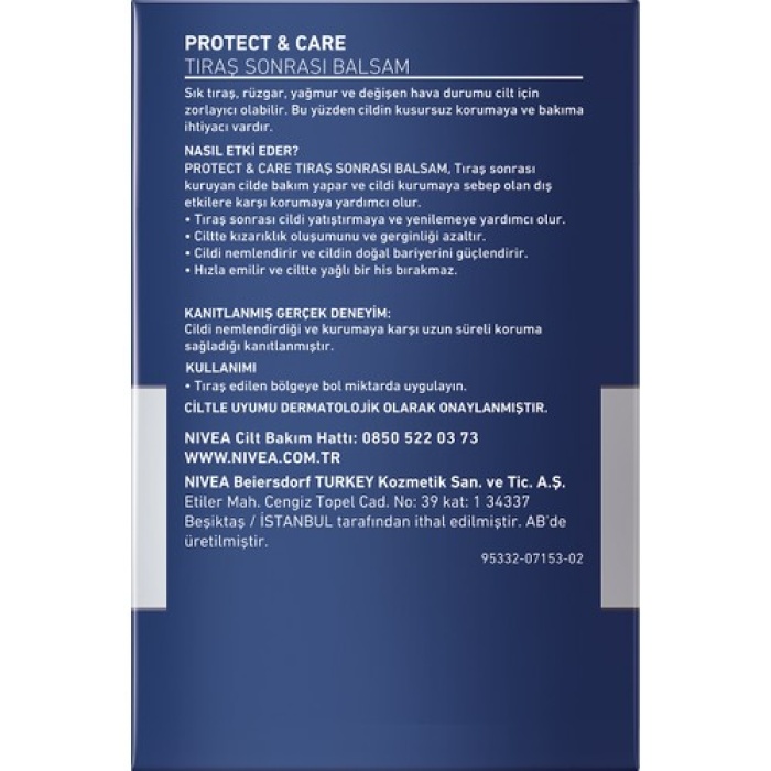 Nıvea A/S Balsam Portect Care Koruyucu Nemlendiricii 100Ml