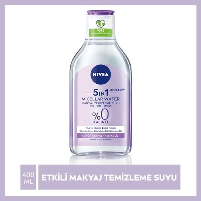 Nıvea Bb Clean Temizleme Suyu Hassas 400Ml