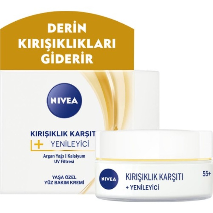 Nıvea Face Cream Kırışıklık Karşıtı +Yenileyici Yaş 55 50 Ml.