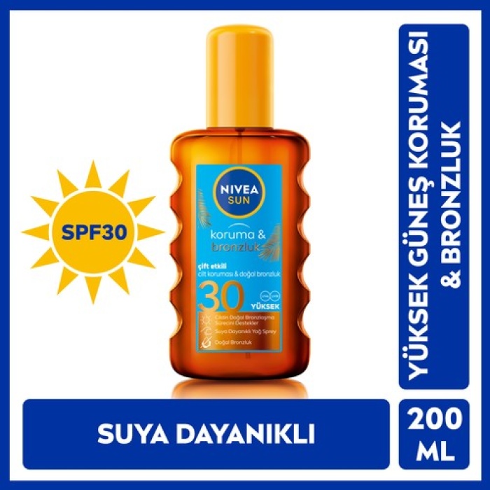 Nıvea Sun Bronzluk Arttırıcı Güneş Yağı Spf30 200Ml