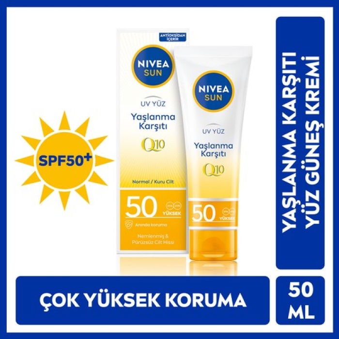 Nıvea Sun Yaşlanma & Leke Karşıtı Yüz Kremi Spf50 50Ml