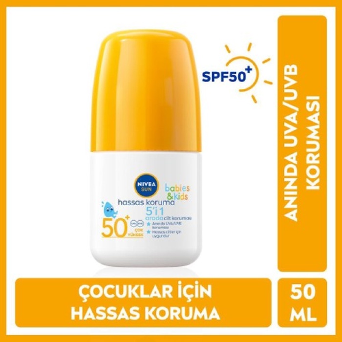 Nivea Sun Çocuk Sprey Hassas Spf50+ 50Ml Roll-On