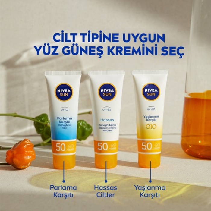 Nivea Sun Güneş Kremi Parlama Karşıtı Spf50+ 50 Ml