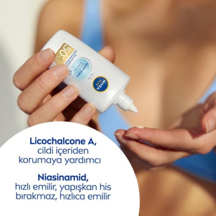 Nivea Sun Hafif Dokulu Güneş Koruyucu Yüz Kremi 40 Ml