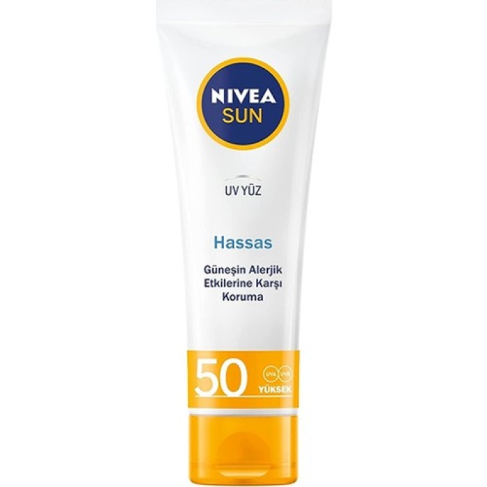 Nivea Sun Hassas Yatıştırıcı Güneş Koruyucu Yüz Kremi Spf50 50 Ml