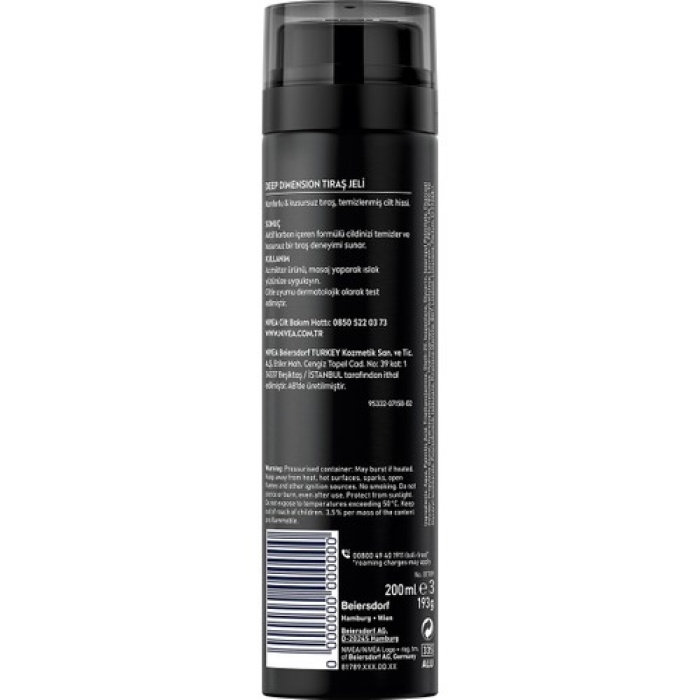 Nıvea Men Tıraş Jeli Deep Dimession 200Ml