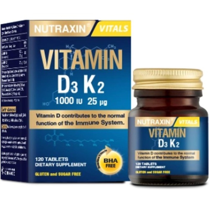 Nutraxın D3K2 Vıtamın 120 Tablet