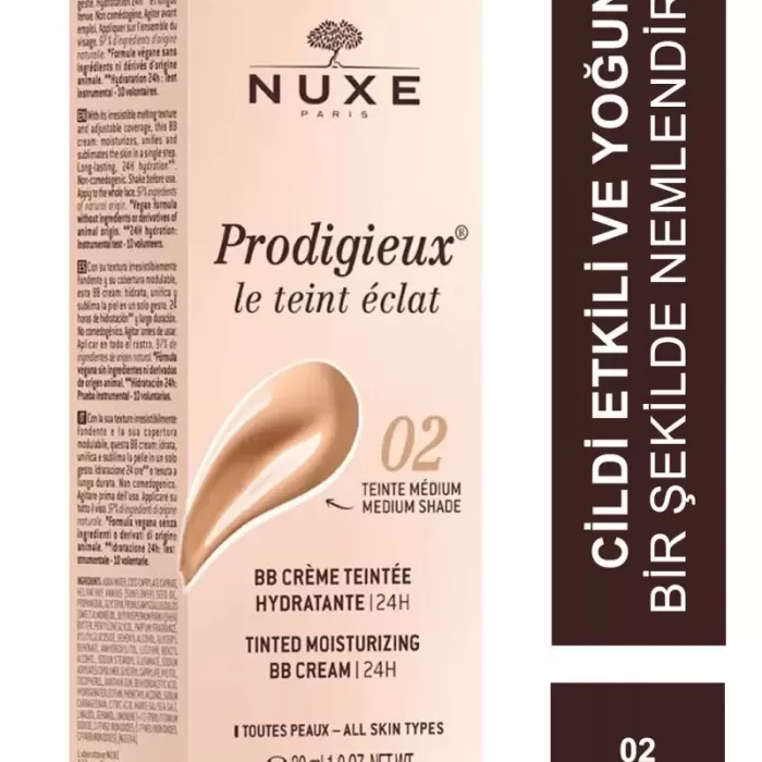 Nuxe Prodigieux Tinted Moisturizing Bb Cream 02 30 Ml