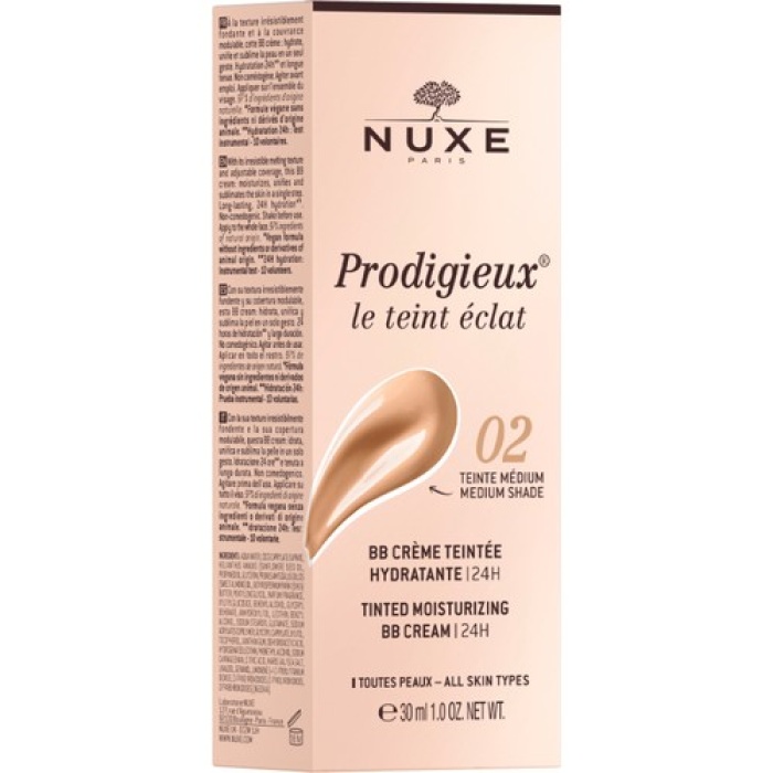 Nuxe Prodigieux Tinted Moisturizing Bb Cream 02 30 Ml