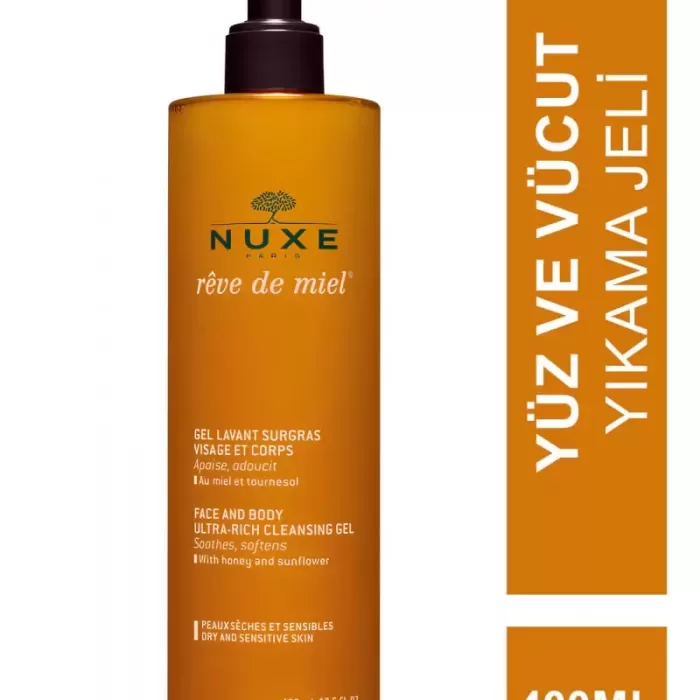 Nuxe Reve De Miel Gel Lavant Surgras 400 Ml Vücut Ve Yüz Temizleme Jeli