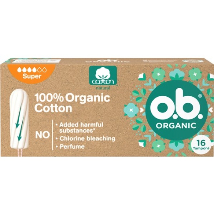 Ob Tampon Organic Süper 16Lı