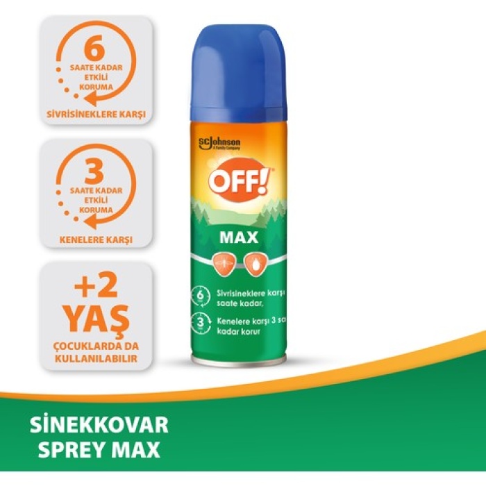 Off Max Sivrisinek Ve Kenelere Karşı Sprey 100 Ml