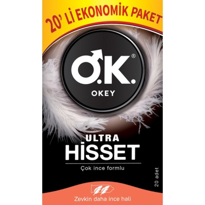 Okey Prezervatif Ultra Hisset 20Li - Ekonomik Paket