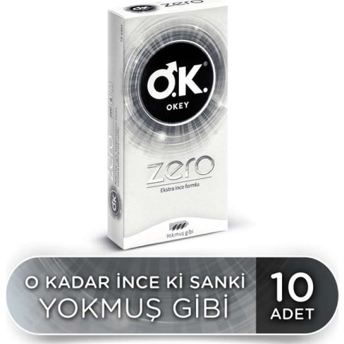 Okey Zero Ekstra İnce Formlu Prezervatif 10Lu