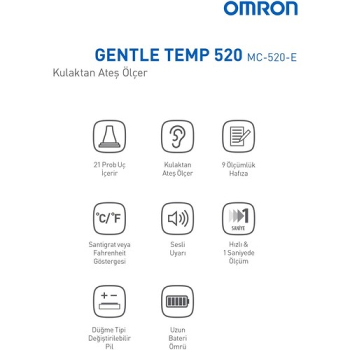 Omron Derece Dıjıtal Kulaktan Olcer 520