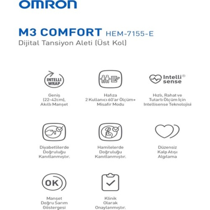 Omron Tansıyon Aletı Dıj.Koldan Olcer M3