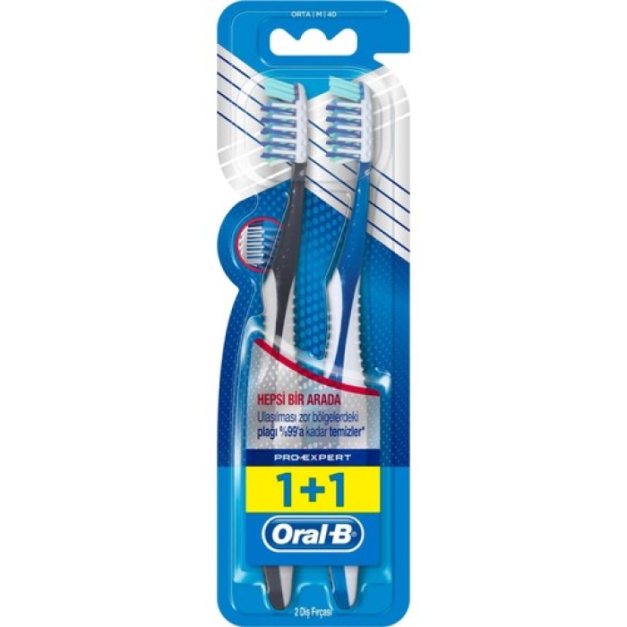 Oral-B Fırça Pro-Expert All İn One 1+1 40 Medium