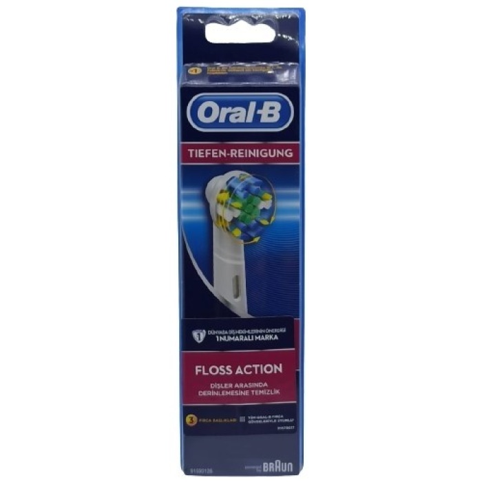 Oral-B Floss Action Şarjlı Diş Fırçası Yedek Başlık 3Lü