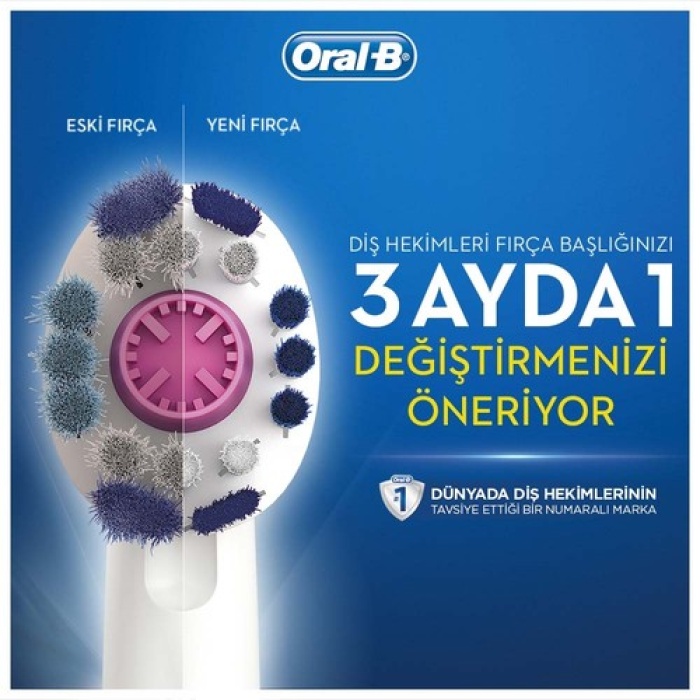 Oral-B Pro 750 Şarj Edilebilir Diş Fırçası Cross Action Pembe (Seyahat Kabı Hediyeli)
